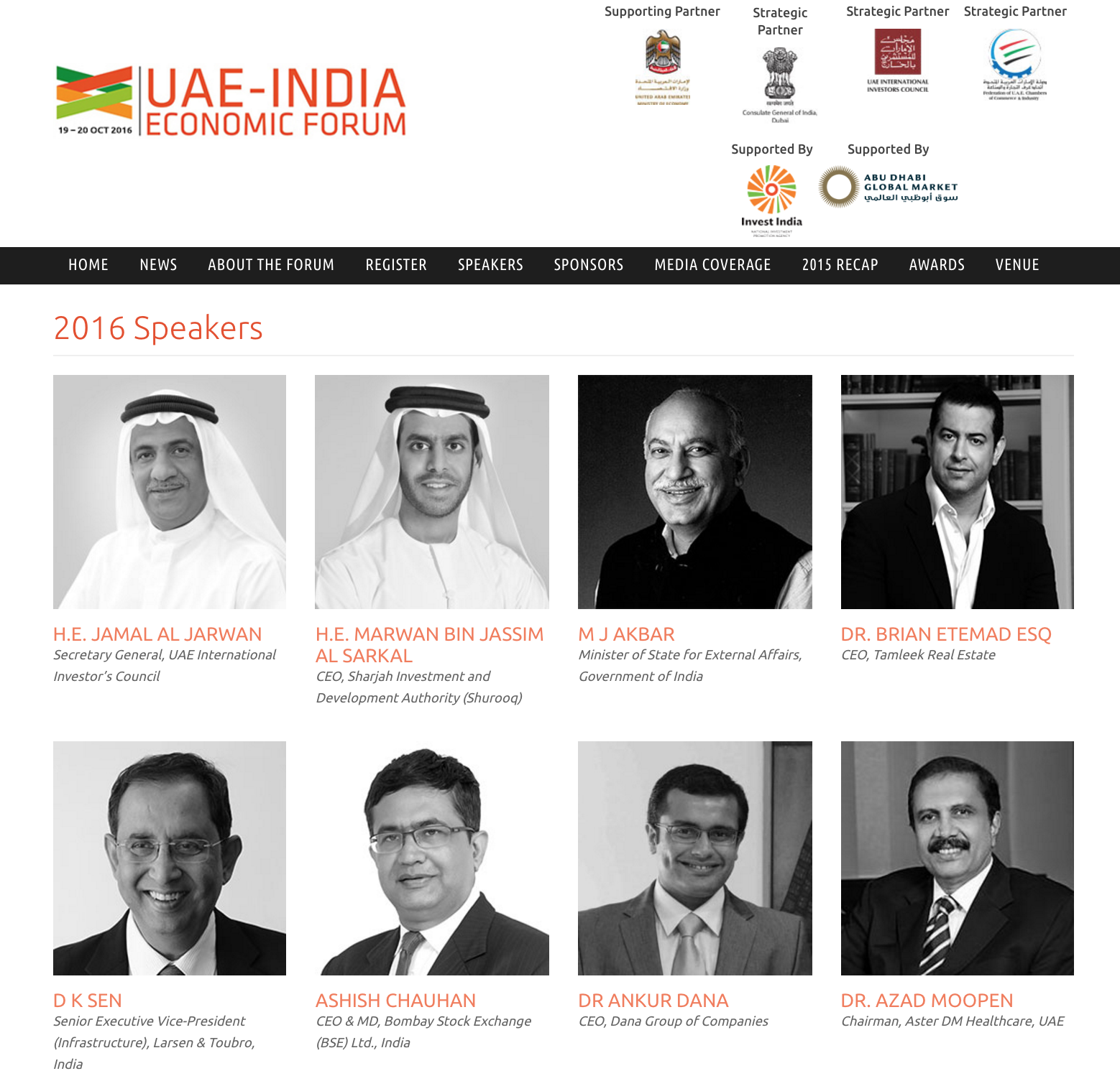 UAE-INDIA Economic Forum - aie_forum_2016_speakers